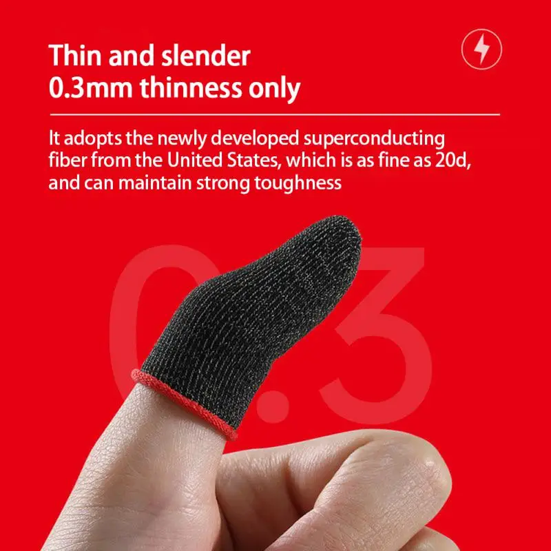 

Finger Sleeve For PUBG Gaming Breathable Fingertips Sweatproof Non-slip Fingertip Cover Thumb Gloves For Mobile Game Accessories