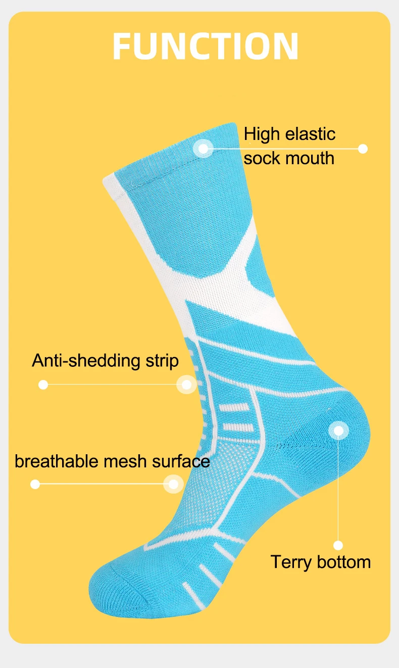 Basketball Ball  Sports Men Women Stockings Male Prevent Slippery Absorb Sweat Towels Basketball Socks Thickening Football