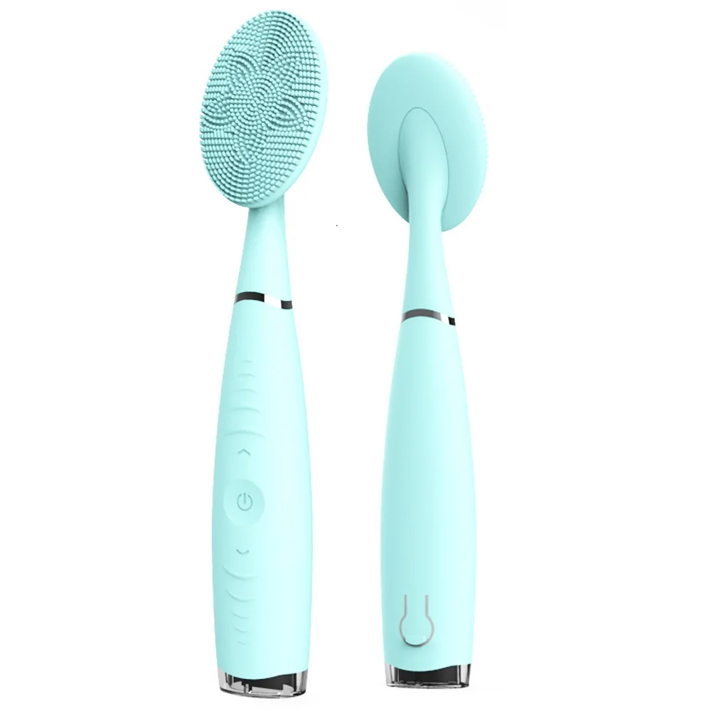 

Handled Silicone Electric Face Cleansing Brush With 5 Adjustable Speeds Vibrating for Deep Cleaning Gentle Exfoliating Massaging