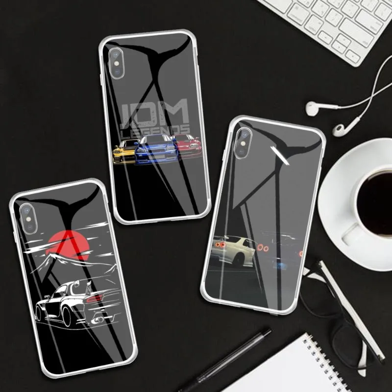 

JDM Phone Case FOR IPhone 14 13 12 11 Pro Plus X 13 Pro MAX XR XS MINI Transparent Covers