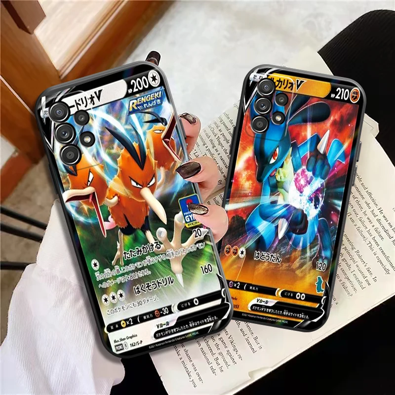 

Pokémon Flash Card Phone Cases For Samsung Galaxy A21S A31 A72 A52 A71 A51 5G A42 5G A20 A21 A22 4G A22 5G A20 A32 5G A11 Coque
