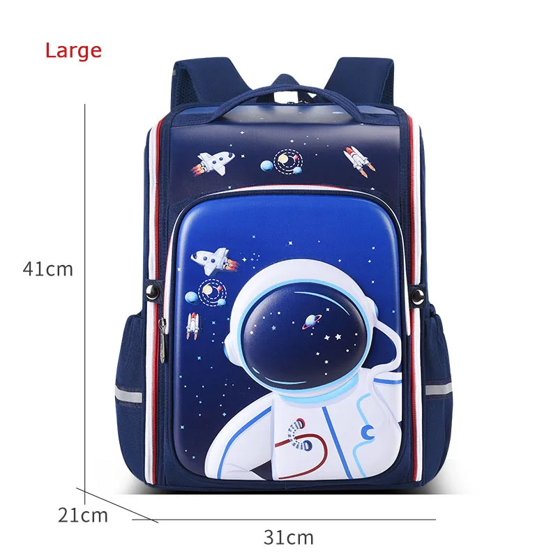 New 3D Cute Orthopedic School Bags For Girls Boys Cartoon Dinosaur Backpacks Kids High Capacity Waterproof 1-6 Grade School bag