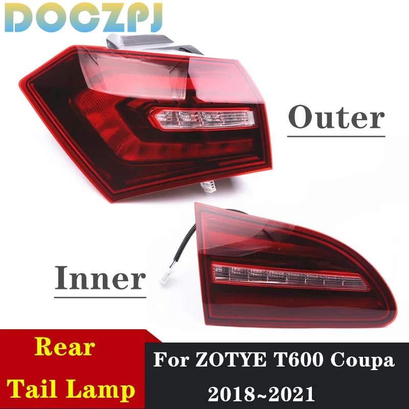 

Car Rear Bumper Brake Warming Light Taillamp Assembly For ZOTYE T600 Coupa 2018 2019 2020 2021