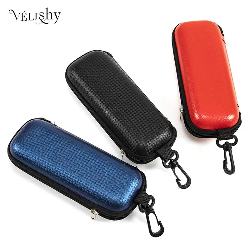 

Fashion Small Square Mat Pattern Glasses Case Leather Zipper Eva Eyewear Packaging Box Sheet Myopia Eyeglasses Storage Box 2022