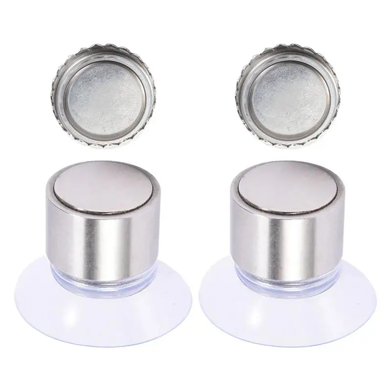 

2 Sets Of Stainless Steel Magnetic Soap Holder Bathroom Wall Soap Holder Perforated Magnetic Soap Drain Rack Bathroom Shelf