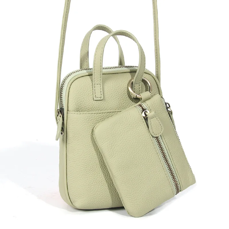 2024 модная трендовая сумка из воловьей кожи на голову для сотового телефона