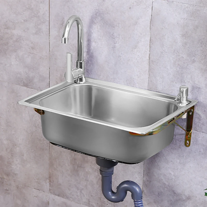 Stainless Steel Kitchen Sink Strainer Mixer Taps Small Basin Bathroom Sinks Rinser Kitchen Cocina Accesorio Home Improvement