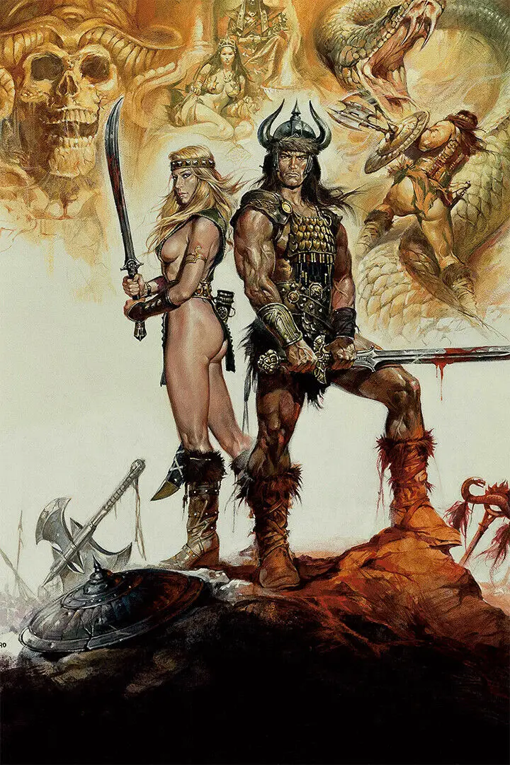 

Conan Reproduction Movie Print Art Canvas Poster For Living Room Decoration Home Wall Picture