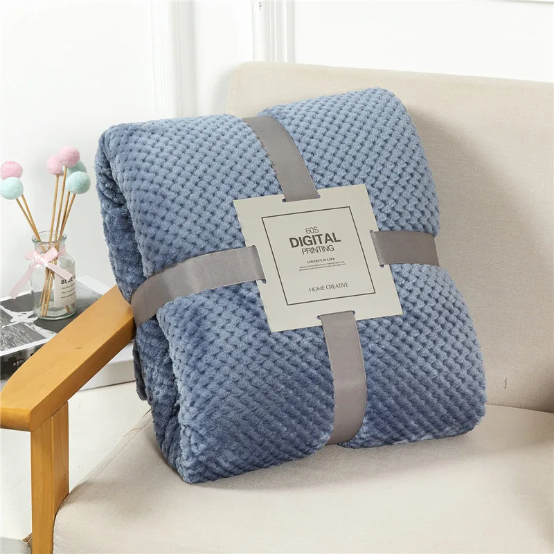 

Fluffy Plaid Winter Bed Blankets Warm Soft Coral Fleece Throw blanket Sofa Cover Bedspread On The Bed For Kids Pet Home Textile