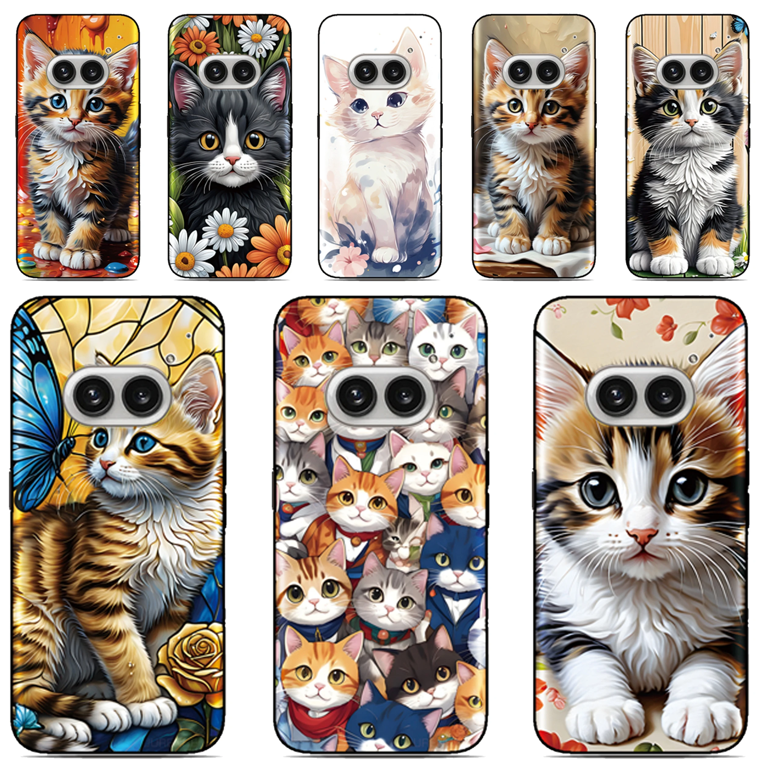 Фото Чехол для телефона «Кошачий котенок» для Oukitel P1 C60 C59 C58 C57 WP50 C53 C51 C50 C38 C36 C35 C33 C32 C23 C22 C21 C19 Pro ТПУ Мягкий чехол №1