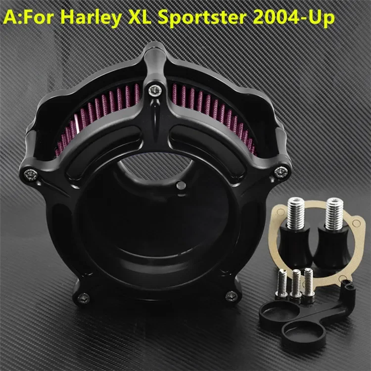 

Мотоциклетный воздушный фильтр, комплект системы очистителя впускного воздуха для Harley Sportster XL Iron 883 1200, Touring Road King Softail Dyna FLHT