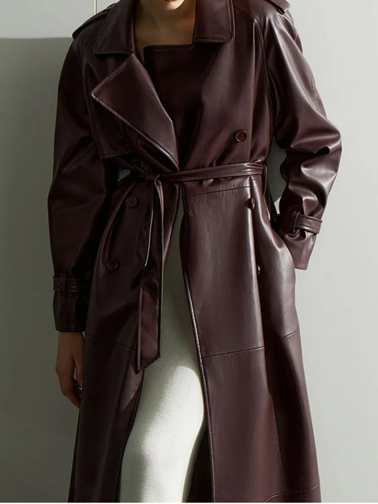 LGRQ 2024 новая зимняя модная женская одежда с отложным воротником и длинными