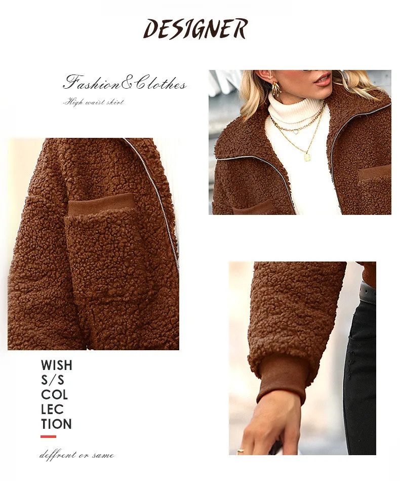 Новая верхняя одежда в Европе и США зимнее пальто для женщин куртка из ягненка