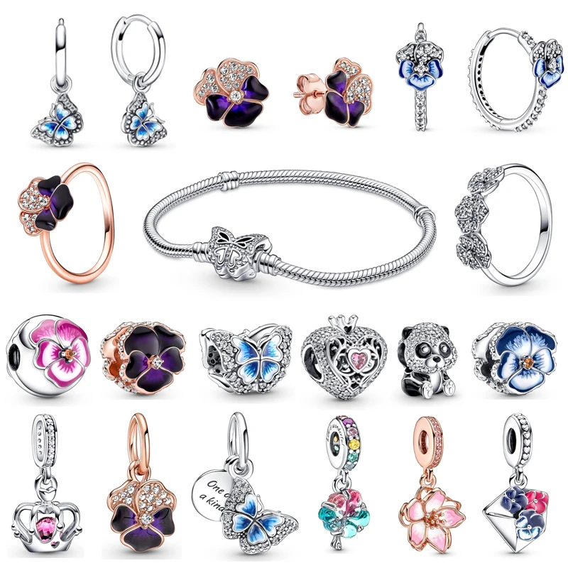 

100% 925 Sterling Silver Jewelry For Women Luxury Originales Designer Beads Charm Fine Beadeds Jewellry Femme DIY Gift Bracelets