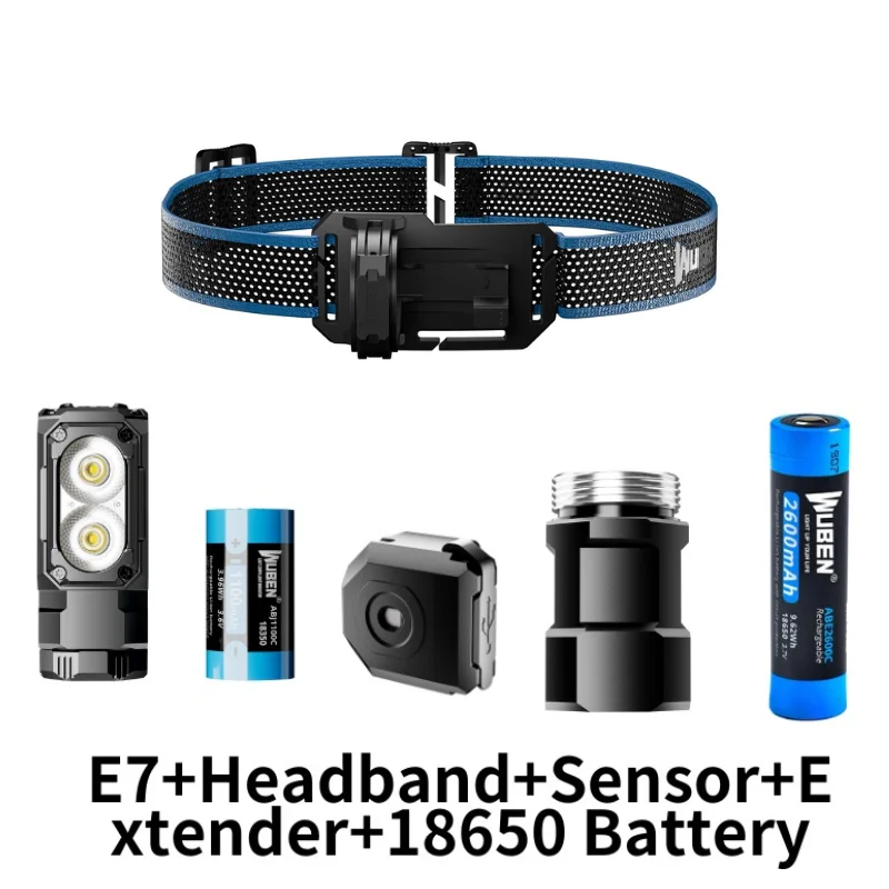 

WUBEN E7 Налобный фонарь 1800 люмен