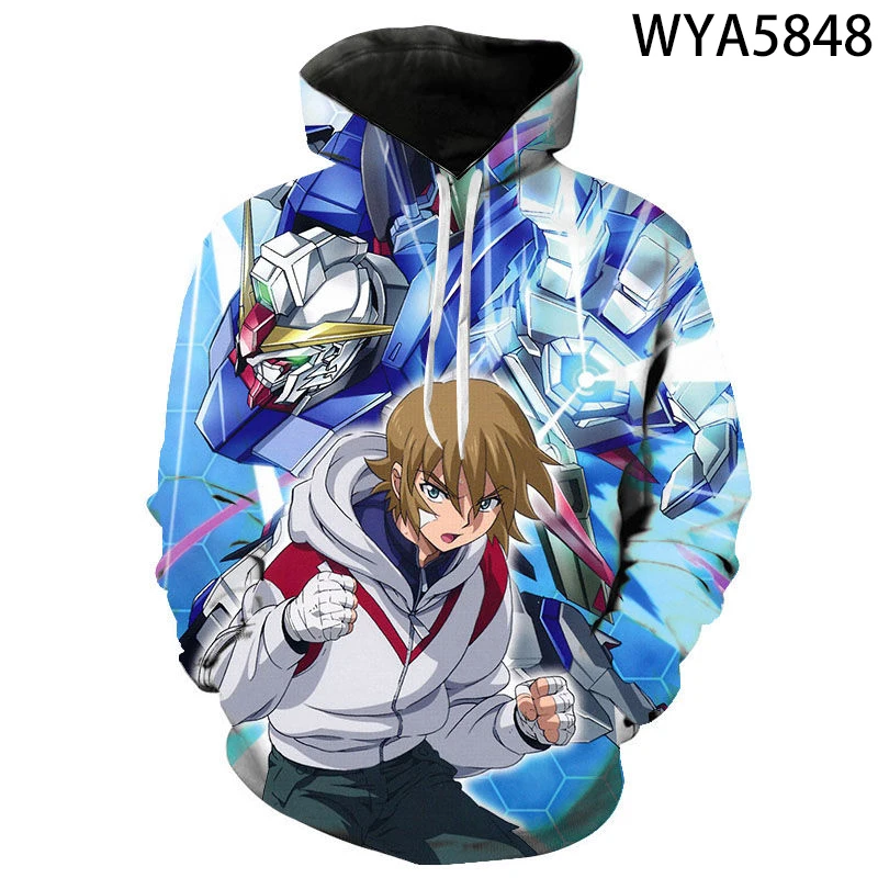 

2020 New Men Women Children Animation Gundam Hoodies Casual Fashion 3D Printed Pullover Sweatshirts Boy Girl Kids Casual Tops