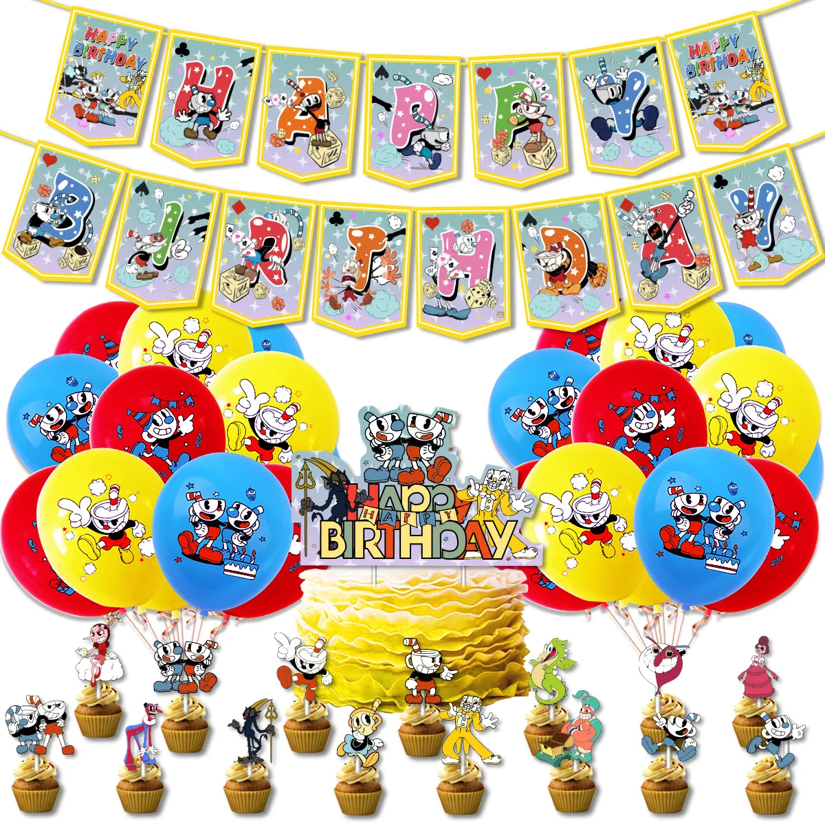 1 Набор игровые шары на день рождения украшения мугман дьявол легендарные