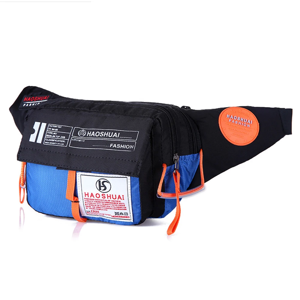 

Men's Nylon Waist Bag Fanny Pack Male Wallet Purse Casual Large Waterproof Phone Belt Bag Messenger Crossbody Shoulder Chest Bag