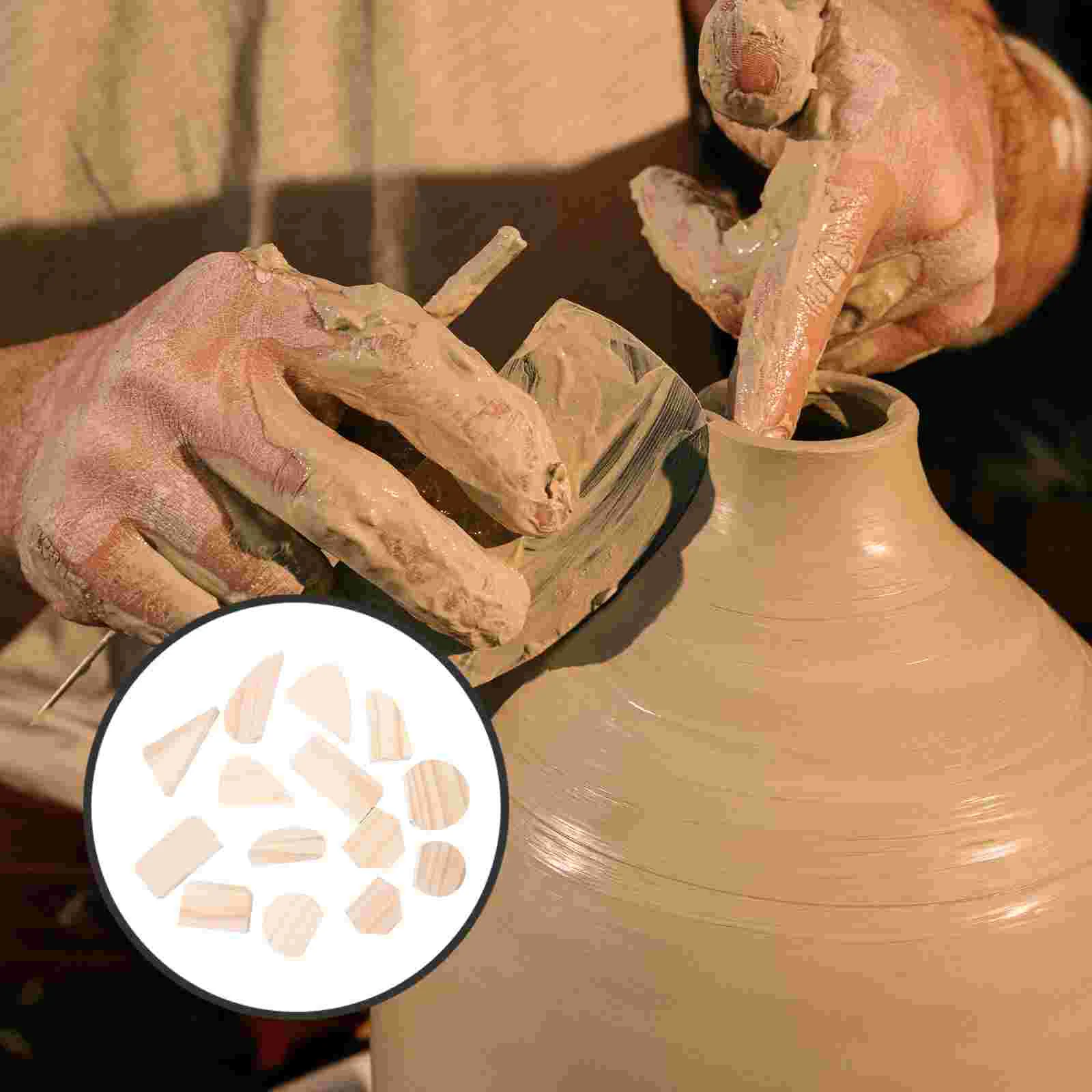 

14 Pcs Tools Wood Handle Forms Pottery Simple DIY Mold Mug Molds Plate Supplies