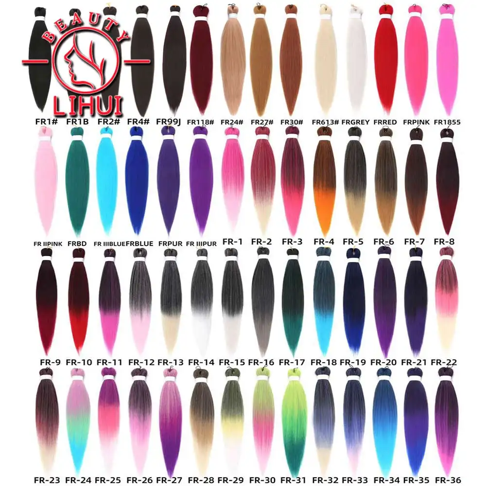 Косы для волос ранее растянутые канекалон плетения кос из синтетических 26 дюймов