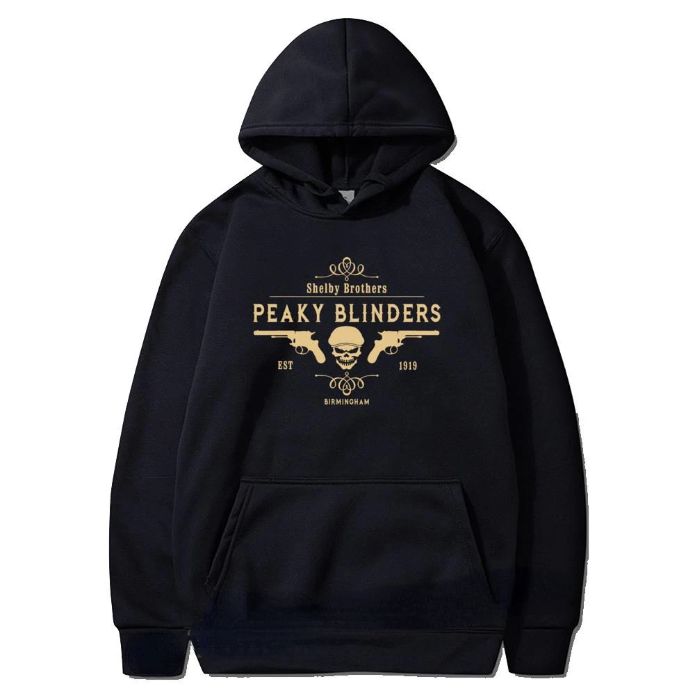 

Peaky Blinders Shelby Brothers Hoodies Men Print Tops Leisure Sweatshirt Autumn Winter Long Sleeve Keep Warm Male Fleece Hooded