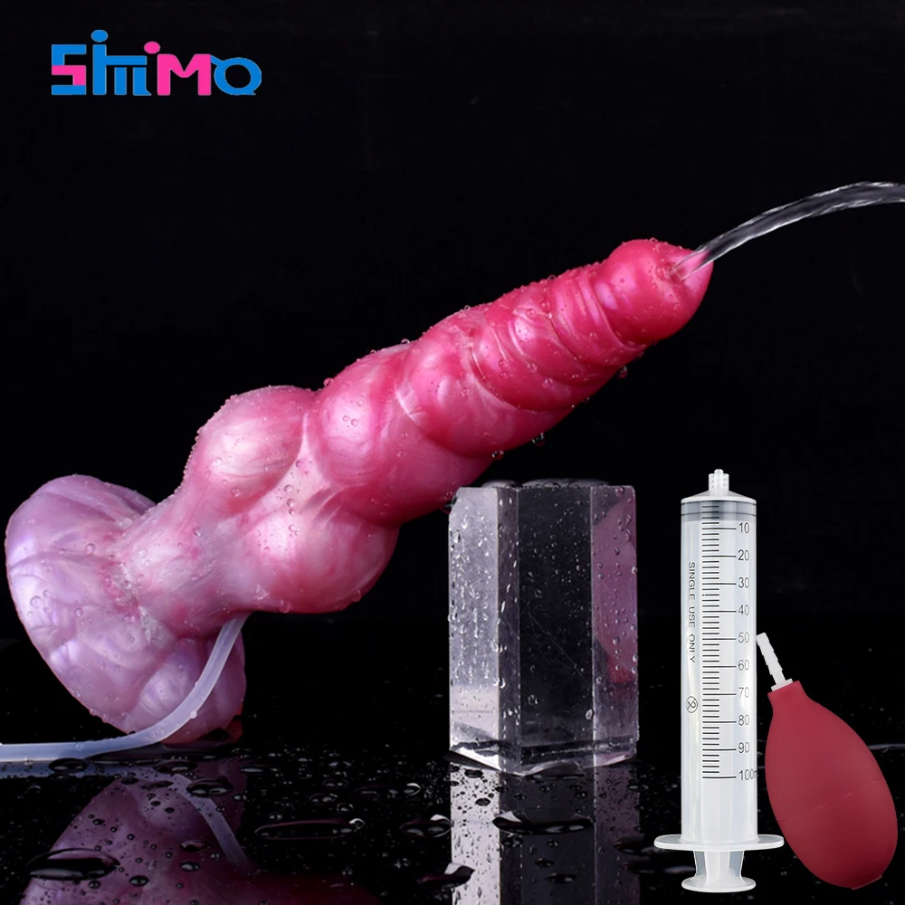 SMMQ фэнтезийный фаллоимитатор для брызг с собачьим узлом мягкий силиконовый