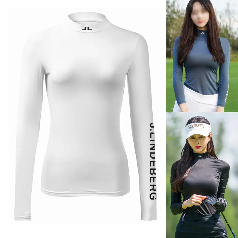 

Summer Ice Silk Golf Clothing Women's T-Shirt Sunscreen Light Cool And Comfortable Outdoor Sports High-Quality Stretch Top