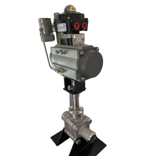 Высококачественный шаровой кран из нержавеющей стали 304 МПа PN16 316 Пневматический