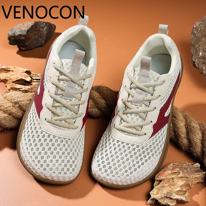 Фото Кроссовки VENOCON Barefoot для мужчин, легкие, широкие, с просторным носком, минималистичные, с верхом из полиуретана и трикотажа, обувь для мужчин и женщин №4