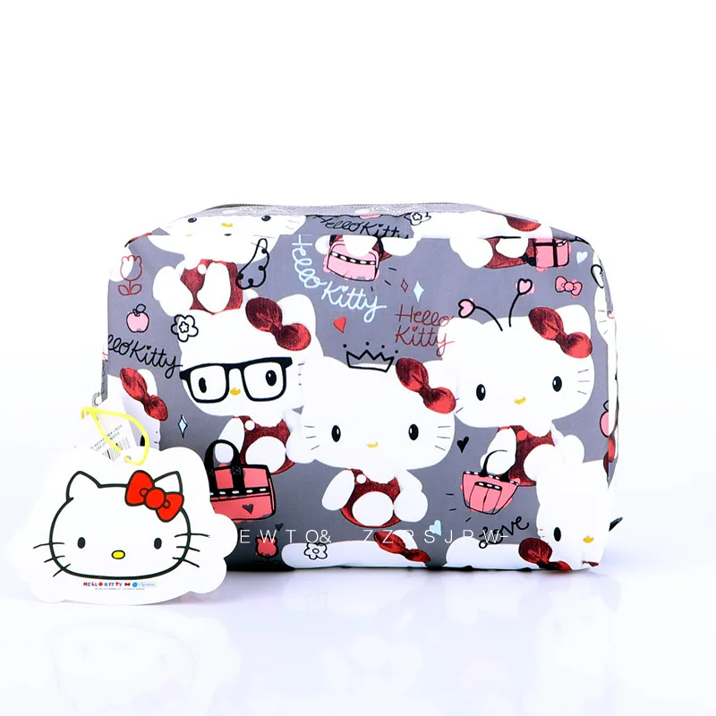 Повседневная сумка Lesportsac для хранения косметики в стиле аниме с котятами Пикачу