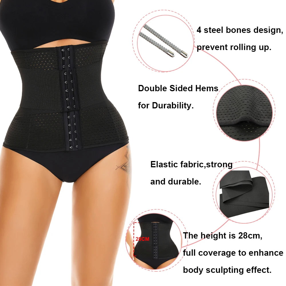 LANFEI Women Waist Support Belt Waist Trainer for Women Tummy Control Girdle Belly Weight Loss Belt Waist Cincher Slimming Belt