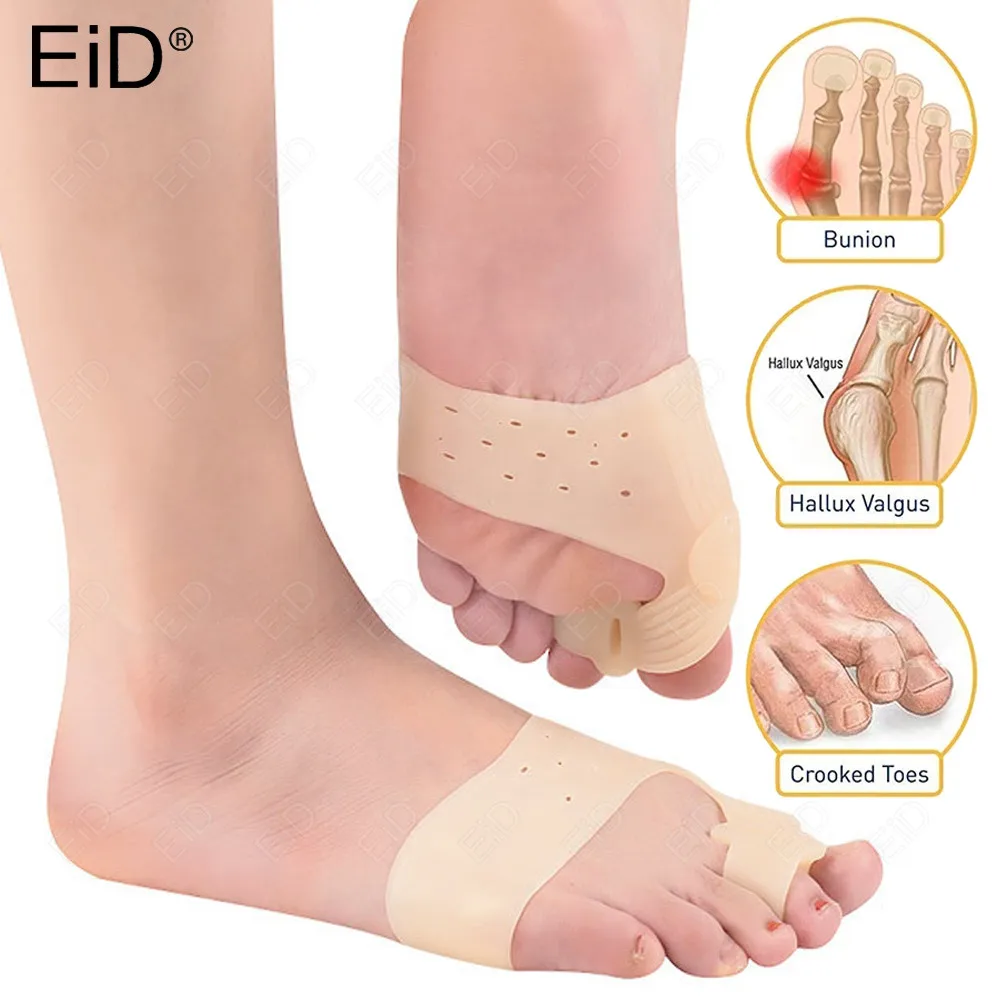 

EiD силиконовый корректор Bunion Магнитный разделитель пальцев колодки большой корректор пальцев вальгусный для пальцев Haluksy сепаратор пальца ...