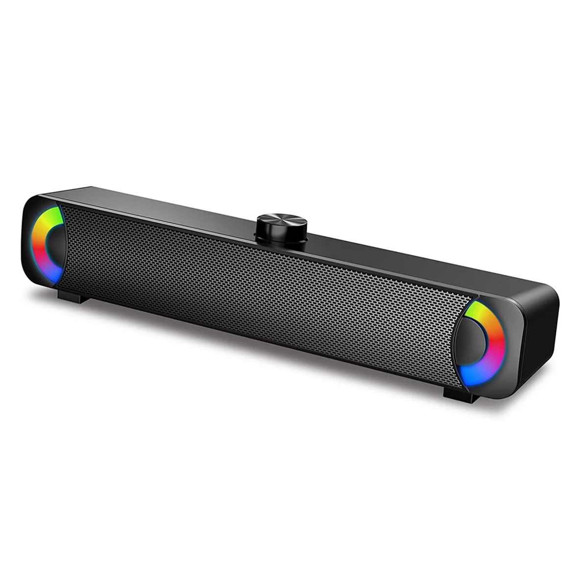 Desktop Computer Speakers, Computer Gaming Soundbar with RGB Light, Loudspeaker for PC, Monitor, Laptop, Plug and Play