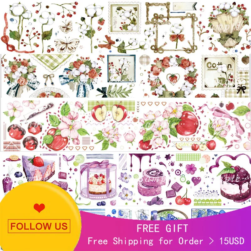 

1 Loop Apple Flower Cotton Sweet Food