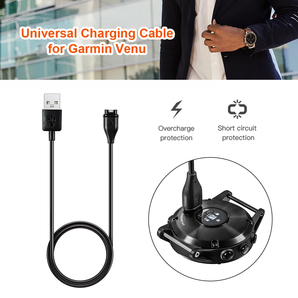 

Charger Wire Fast Charging Data Cable Power Cable Charger For Garmin Venu 2 / Venu 2S / forerunner 745 / 945 / 245 / Fenix 5S