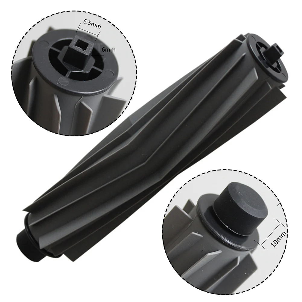 

1PC Roller Rubber Brush Fit For Conga 1790 Vital Robotic Vacuum Cleaner Black Main Brush Cleaning Accessories Household Supplies