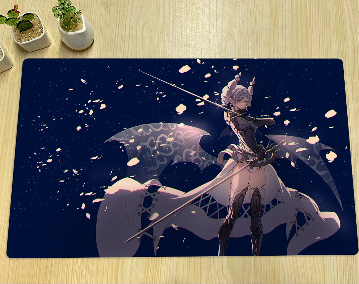 

YuGiOh Labrynth of The Silver Castle Mat TCG CCG Board Game Trading Card Game Mat Rubber Mouse Pad Desk Mat Zones & Bag 60x35cm