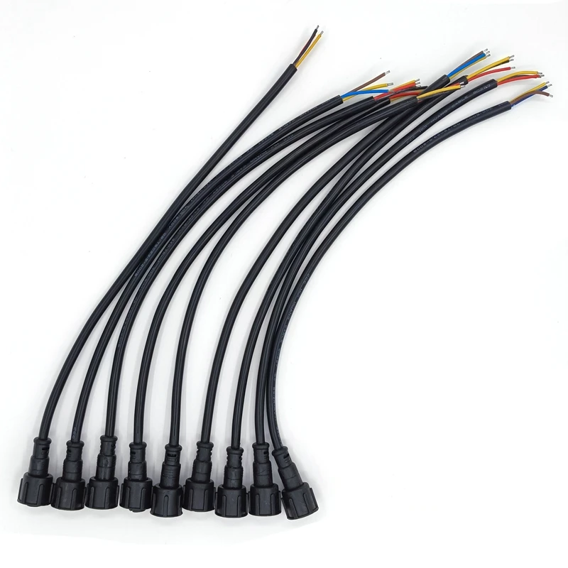 

10 Pairs Waterproof 20cm Black 3core LED Pixel Pigtails