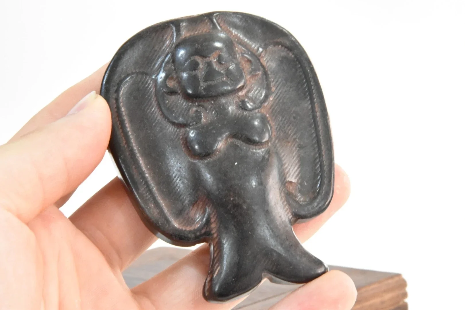 Китай Хуншань культура метеорит изысканный резной покровитель русалки святая