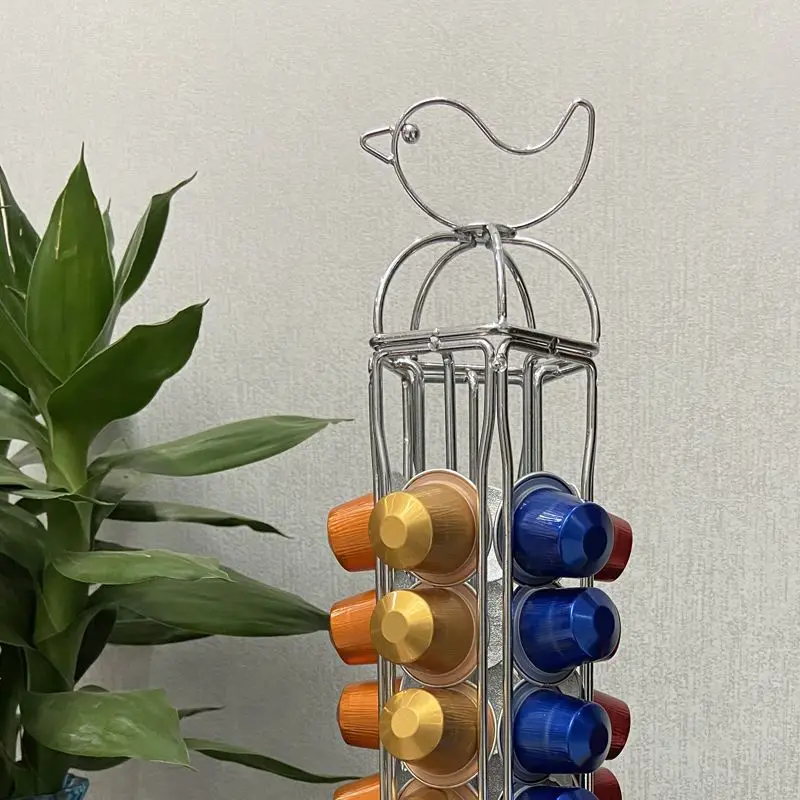 360 ° Вращающийся 50-капсульный держатель для капсул кофе подставка дозирования