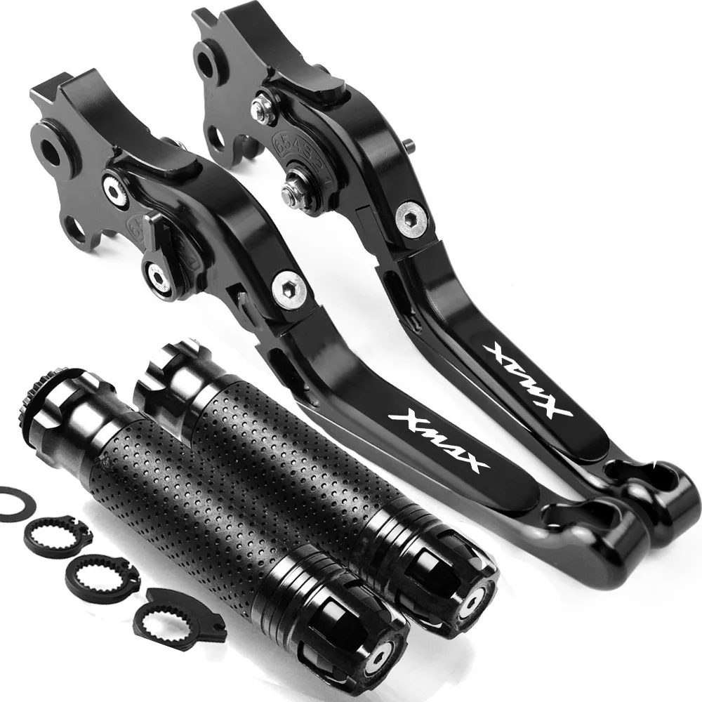 

FOR YAMAHA XMAX300 ALL YEARS FR25/FL25 Motorcycle Accessories Brake Handle Adjustable Brake Clutch Levers Handbar End Grips