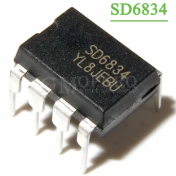 Восстановленный чип управления питанием SD6834 DIP-8 LCD 50 шт.-1 лот