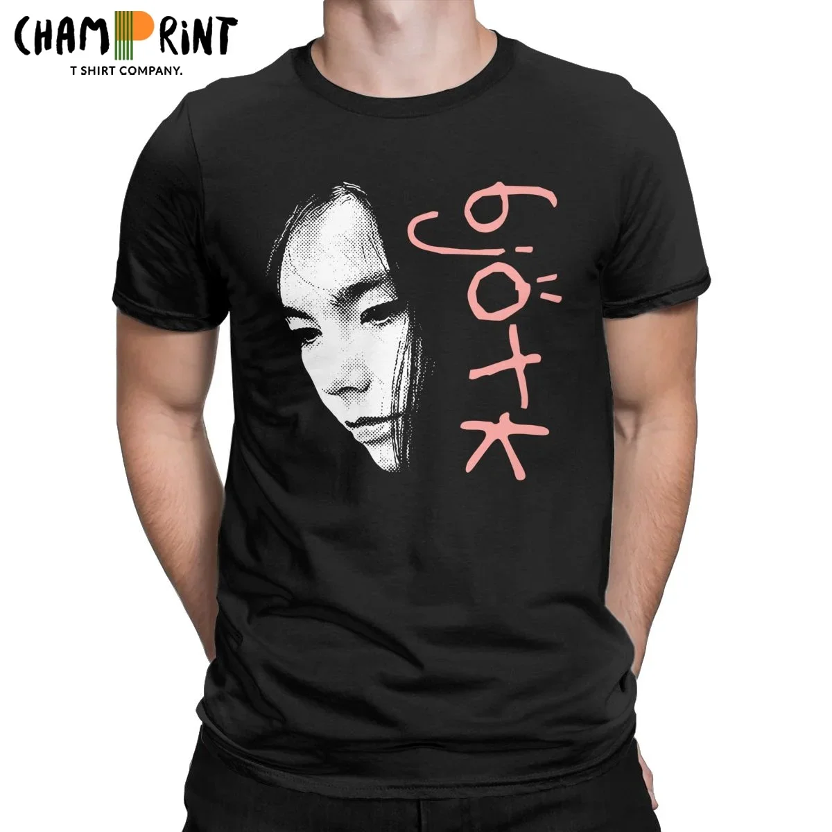 Мужская футболка с круглым вырезом в стиле ретро