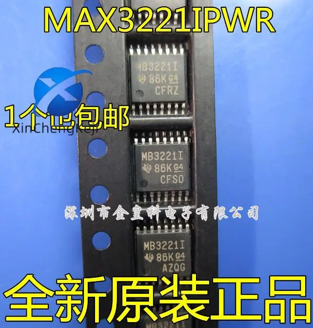 

30pcs original new MAX3221 MAX3221IPWR MB3221I TSSOP16