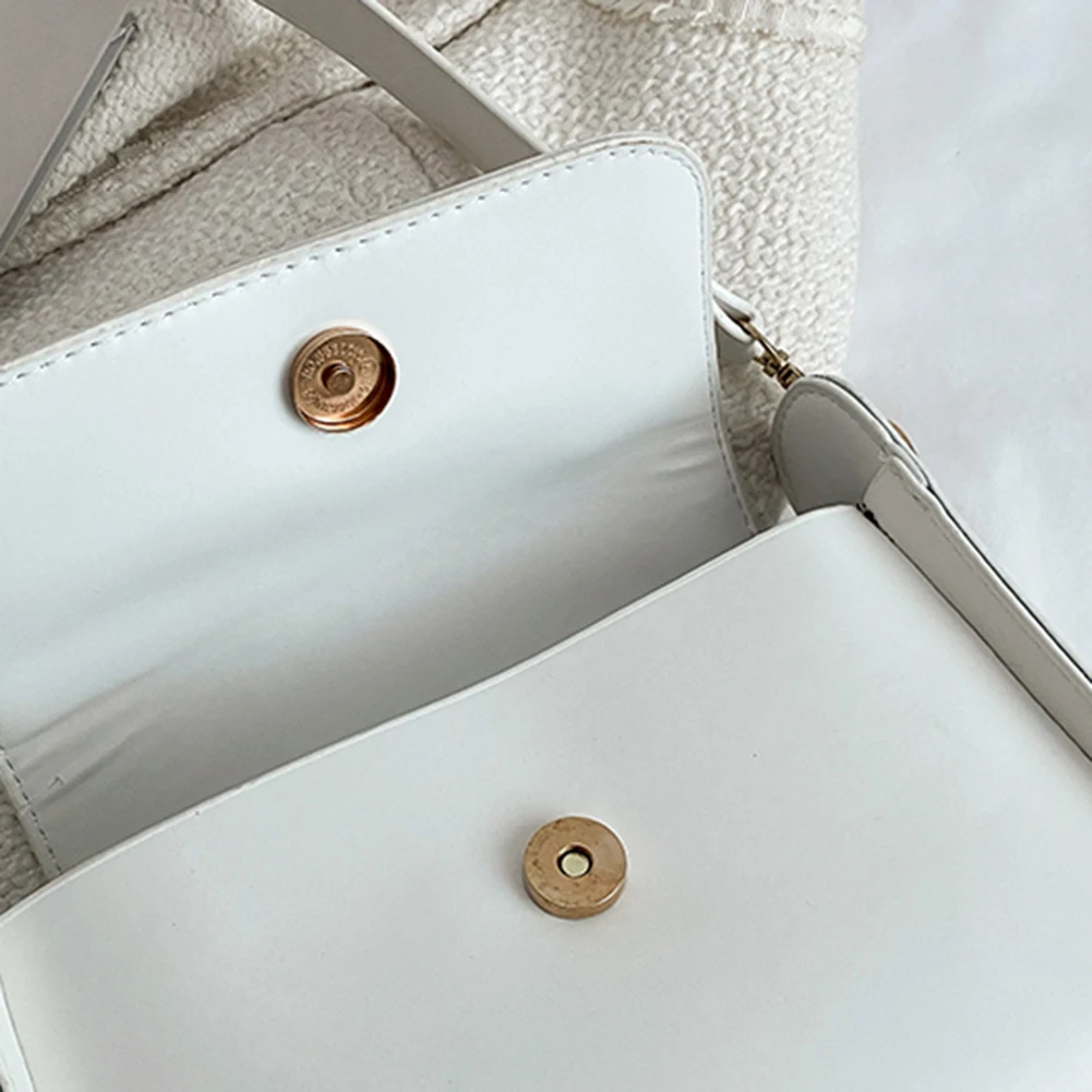 Minimalist Female Solid Color Small Casual Square Underarm Bag Luxury Single Shoulder Bags Leather Armpit Handbags For Women