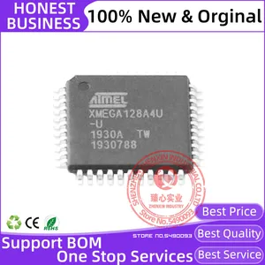 ATXMEGA128A4U-AU TQFP-44 1pcs/lot New original MCU 44TQFP, IND TEMP GREEN, 1.6-3.6V 8-bit Microcontrollers
