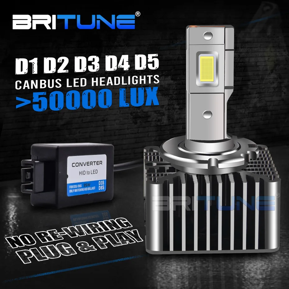 Автомобильная лампа D3S D1S D2S D5S D8S D4S светодиодный Canbus лампы 50000LUX Автомобильные фары