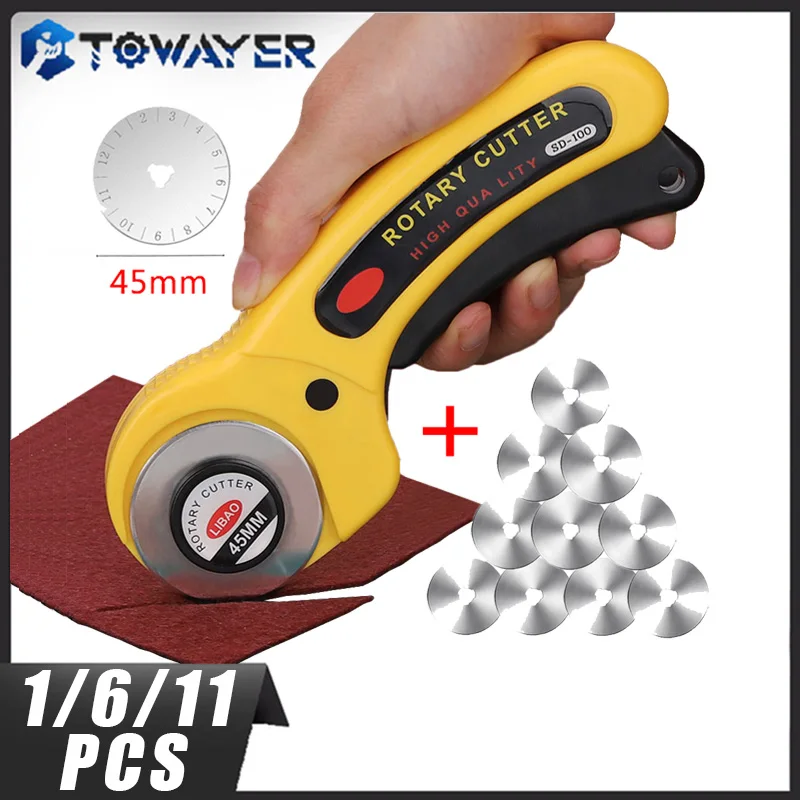 Кожевенное ремесло 45 мм роторный резак инструмент для резки кожи ткани круговое