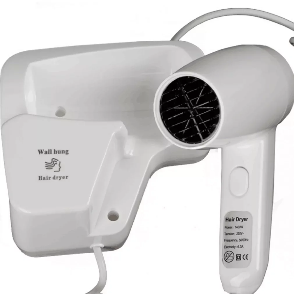 

1200W Negative Ion Wall Mounted Hair Dryer Blower Hotel Home With Holder EU Plug Hair Dryer Blower Hair Drying Tool