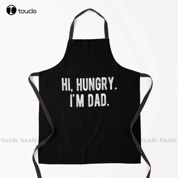 

Hi Hungry. I'M Dad. Funny Father'S Day Dad Joke Apron Cute Apron For Women Men Unisex Adult Household Cleaning Apron New